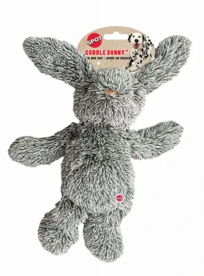 Cuddle Bunny Plush Squeaker Dog Toy, Assorted, 13 In.