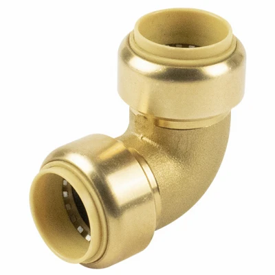 90 Degree Push On Pipe Elbow, 3/4 In. Copper