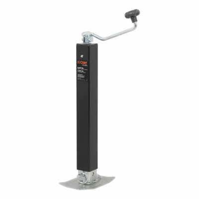 Direct Weld-On Heavy-Duty Trailer Jack, 8,000 Lb. Support Capacity, 15-1/4 In. Vertical Travel