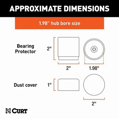 Bearing Protectors & Covers, 1.98 In., 2-Pk.
