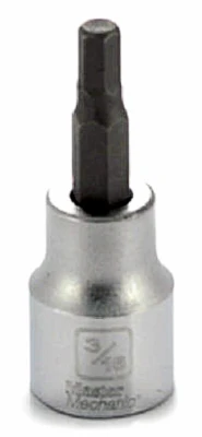 3/16 In. Hex Bit Socket, 3/8 In. Drive - Precision Tool
