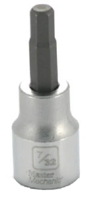 7/32 In. Hex Bit Socket, 3/8 In. Drive