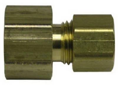 1/4" X 3/8" Female Flare Adapter - Lead Free Brass Compression Fitting