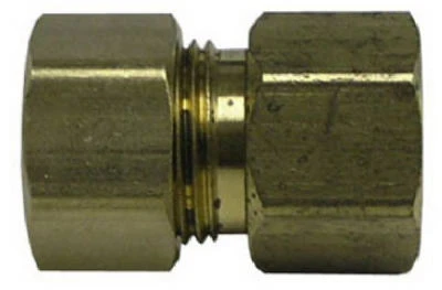 Flare Adapter, 3/8 Compression X 3/8 Fine Thread Female, Lead Free