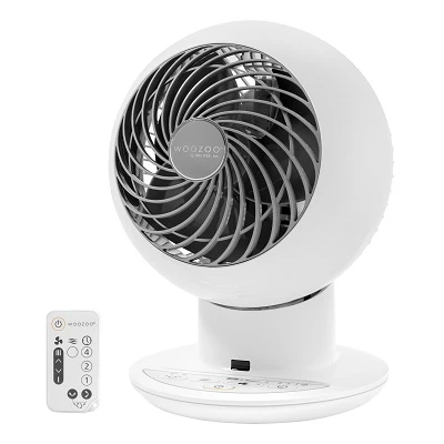 Desktop Fan, 5 Speed, Remote Control, White, 353 Sq. Ft. Coverage