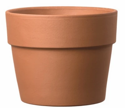 Perfetto Terracotta Clay Planter Pot, 5.99 Inches Diameter by 5.12 Inches Height
