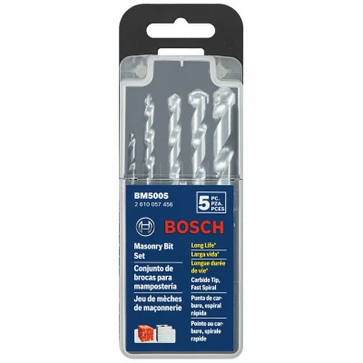 5-Pc. Masonry Drill Bit Set