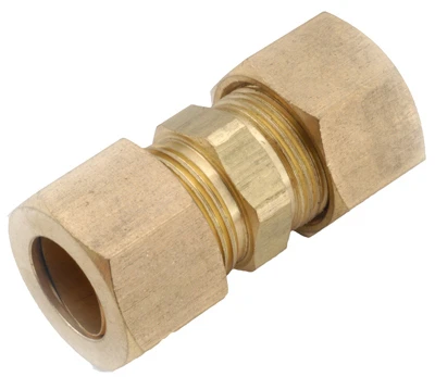 Compression Fitting, Union, Lead Free Brass, 1/8 In.
