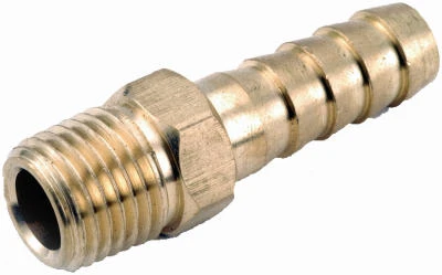 Brass Pipe Fitting, 5/8 Hose Barb X 3/4 In. Male Iron Pipe