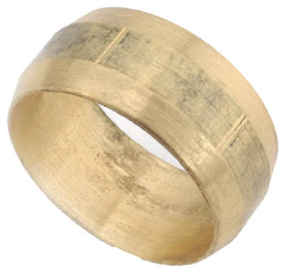 Lead Free Brass Compression Sleeve, 1/8 Inch Diameter
