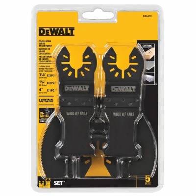 Oscillating Tool General Purpose Blades, Carbide, 1-1/4 In., 5-Pk.