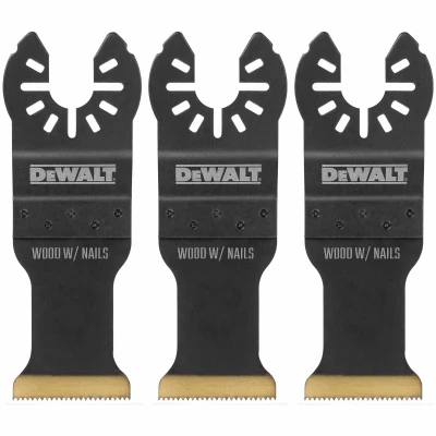 Oscillating Tool Wood & Metal Cutting Blades, Carbide, 1-1/4 In., 3-Pk.