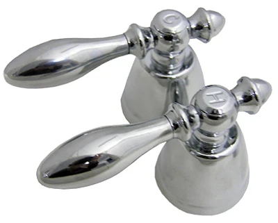 Universal, Chrome, Lever, Hot & Cold Handles, Pr.