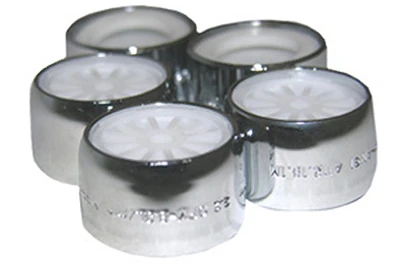 Brass Aerator, Chrome-Plated, 55/64 Female Thread, 5-Pk.