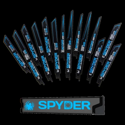 14-Pc. Bi-Metal Reciprocating Saw Blades, Wood/Metal Cutting Demolition