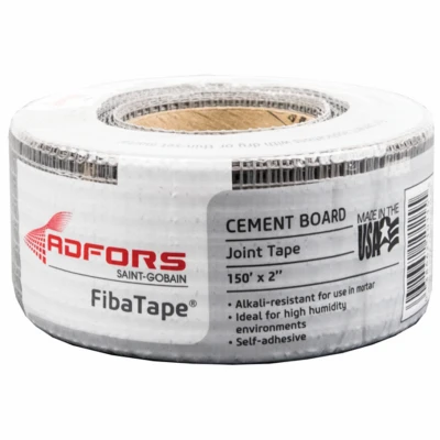 FibaTape Cement Board Tape, Gray, 2 In. x 150 Ft.