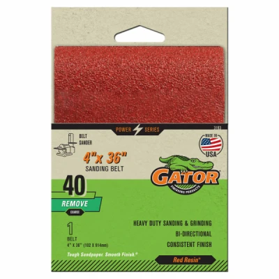 Sanding Belt, 40 Grit, 4 x 36 In.