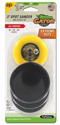 Zip Spot Sander Power Drill Attachment & 30 Sanding Discs