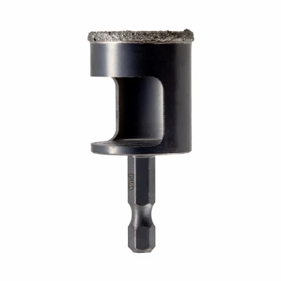 Diamond Grit Arbored Hole Saw, 1 In
