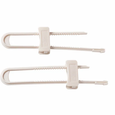 Double-Door Cabinet Lock, Off White, 2-Pk.