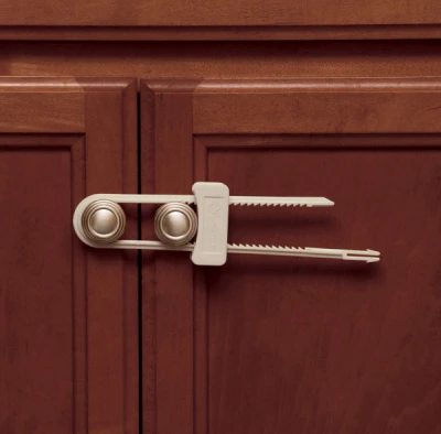 Double-Door Cabinet Lock, Off White, 2-Pk.
