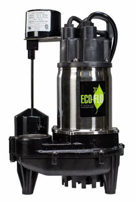Stainless Steel Sump Pump, 5,100 GPH, 3/4 HP