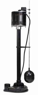 Pedestal Sump Pump, Plastic Housing, 3,600 GPH, 1/3 HP