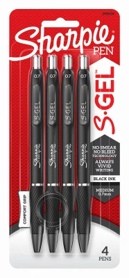 Black Gel Pen, Medium Point, 4-Pk.
