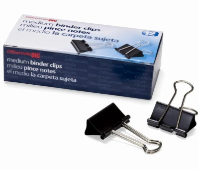 Binder Clips, Medium, 12-Pk.