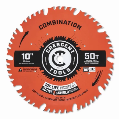 Combination Circular Saw Blade, 50-Tooth, 10 In.