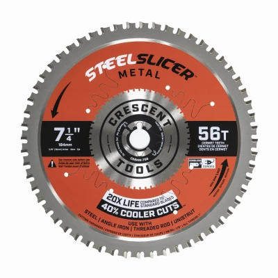 SteelSlicer Thin Metal Circular Saw Blade, 56-Tooth, 7-1/4 In.