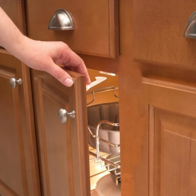 Spring-Loaded Cabinet & Drawer Safety Latch, 10-Pk.