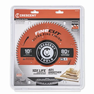 FineCut Ultra Fine Finishing Circular Saw Blade, 80-Tooth, 10 In.