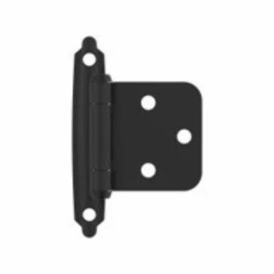 Cabinet Hinge, Variable Offset, Flat Black, 10-Pk.