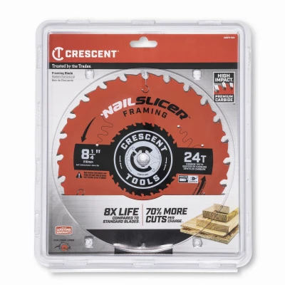 NailSlicer Framing Circular Saw Blade, 8-1/4 In. x 24 Tooth