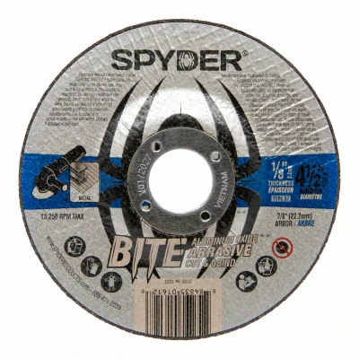 Metal Cut & Grind Wheel, Type 27, 7/8 In. Arbor, 4-1/2 In.