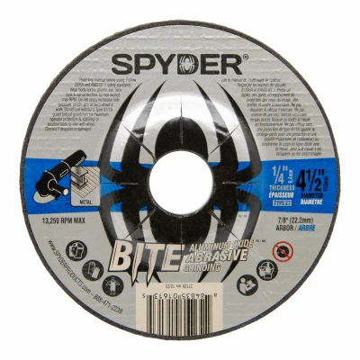 Metal Grinding Wheel, Type 27, 7/8 In. Arbor, 4-1/2 In.