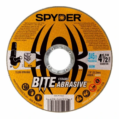 Metal Cut-Off Wheel, Type 1, 7/8 In. Arbor, 4-1/2 In.