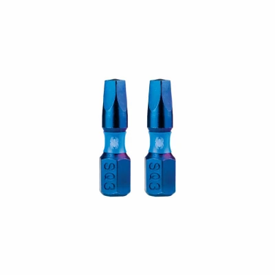 SQ2 Square Impact Driver Bits, 1 In., 2-Pk.