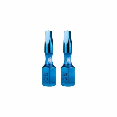 SQ1 Square Impact Driver Bits, 1 In., 2-Pk.