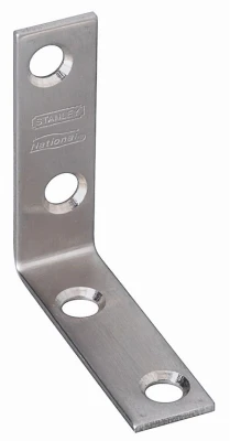 Corner Brace, Stainless Steel, 2 x 5/8 In.