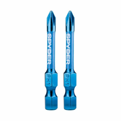 PH1 Phillips Impact Driver Bits, 2 In., 2-Pk.