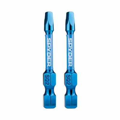 SQ2 Square Impact Driver Bits, 2 In., 2-Pk.