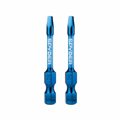 SQ1 Square Impact Driver Bits, 2 In., 2-Pk.