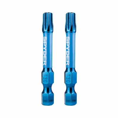 T30 Torx Impact Driver Bits, 2 In., 2-Pk.