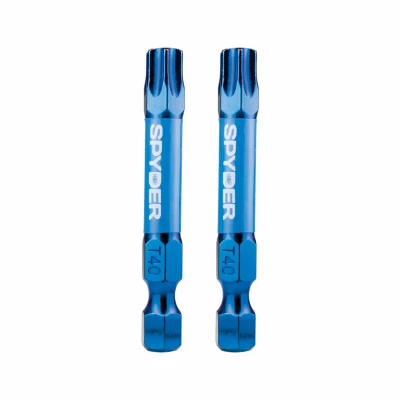 T40 Torx Impact Driver Bits, 2 In., 2-Pk.