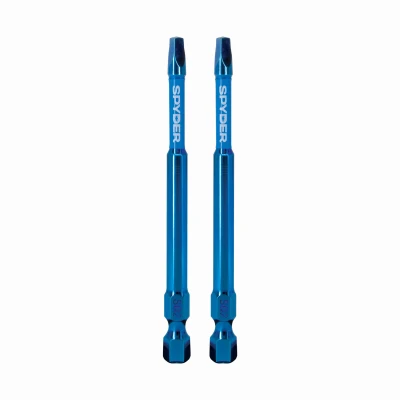 SQ2 Mach-Blue Square Impact Driver Bits, 3-1/2 In., 2-Pk.