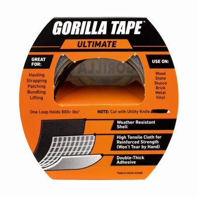 Ultimate Black Duct Tape, 1.88 Inches Wide by 20 Yards Long