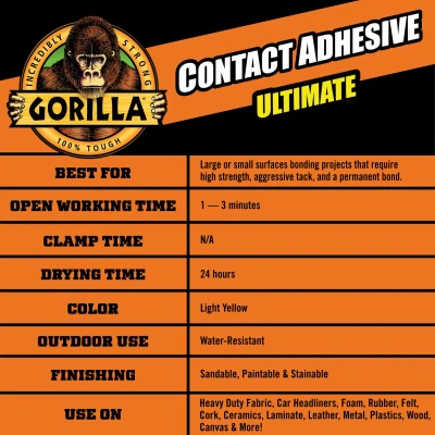 Ultimate Contact Adhesive Spray, 12.2 Ounce Can for Strong Bonding