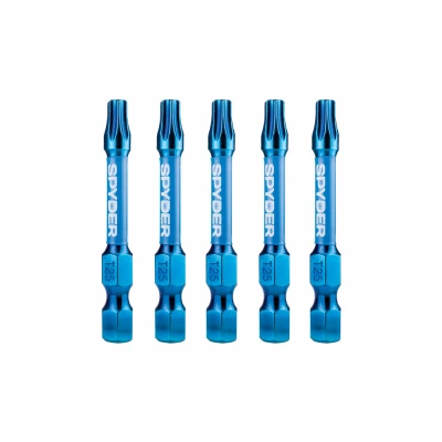 T25 Mach-Blue Torx Impact Driver Bits, 2 In., 5-Pk.